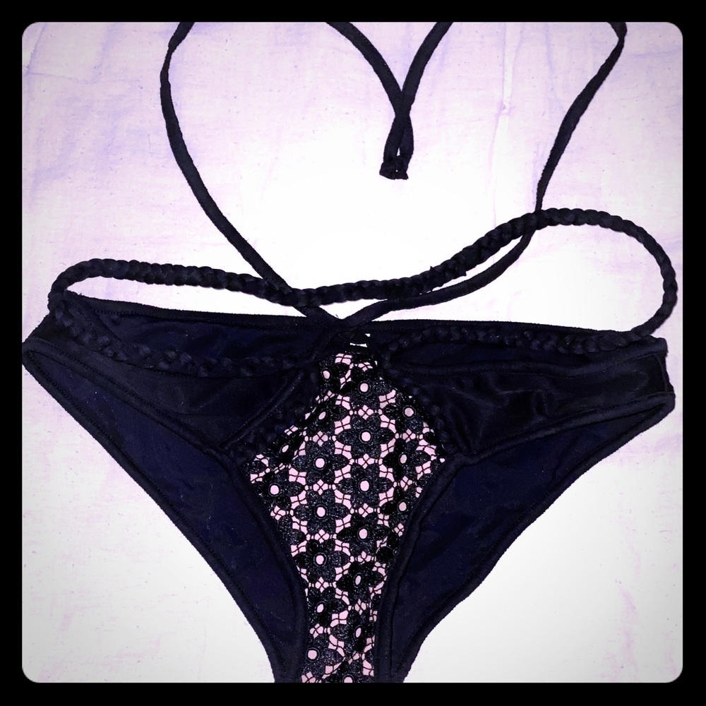 For Love & Lemons high waist string bikini bottom